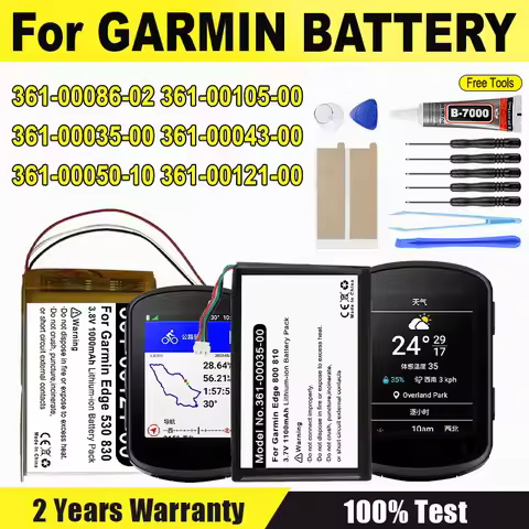 Brand New Battery For Garmin Edge 130 3LA037240,1030,Edge 510 510J,800 810,Explore 520 820 520 500 2
