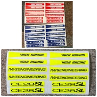 CE 28 SL VOLK RACING rim sticker = 1 PAIR for 15 n 16 inch rim