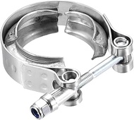 HARFINGTON V Band Clamp 1.5 Inch 304 Stainless Steel V-Band Bolt Clamp for Exhaust Systems Downpipe 