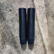 DIAMETER 5.5 CM BLACK MESH POT HYDROPNIC NET BASKET AQUAPONIC=50pcs
