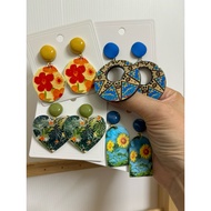 Arcylic earring 925 stud