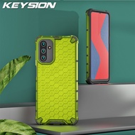 KEYSION Ốp Giáp Chống Sốc Cho Samsung M52 5G M32 Ốp Lưng Điện Thoại Hình Tổ Ong Trong Suốt Cho Galax