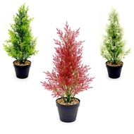 Simulation Christmas Small Pine Cypress Tree Simulation Green Plant Potted Plant Artificial Pine Cyp
