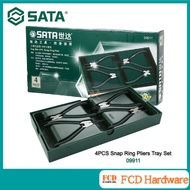 SATA 09911 4PCS Snap Ring Pliers Tray Set