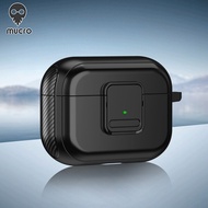 Mucro TPU + PC Tai nghe không dây Trường hợp với hấp thụ tự động chuyển đổi cho AirPods Pro 2/AirPod