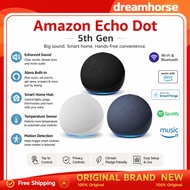 [Ready Stock ] Amazon echo dot 5th Gen Smart speaker with Alexa All-New echo dot 5 Smart Speaker Ale