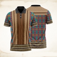 Polo Shirts for Men Philippine Ethnic Tribal Modern Barong Polo Shirt Full Sublimation Shirt for Men