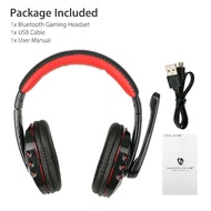 Gamer Headphones With Mic Surround Sound Stereo Wireless Earphones USB Microphone For PC Laptop Computer