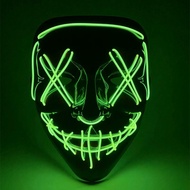 Cold Light Halloween Ghost Face Mask