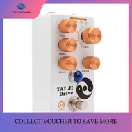 TECHCHIP- TAI DRIVE Guitar Overdrive Effects Pedal Volume/Tone/Gain/Voice/4-Mode Guitar Accessories