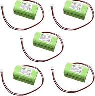 HQRP 5-Pack 4.8V Backup Battery for D-AA650BX4, E-XP2RBW, ANIC1117, D-AA500 Lithonia E-conolight Uni