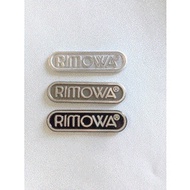 24 Hours Shipping = Ready Stock|Luggage Sticker Cute ins Waterproof Unique Official Rimowa Label Metal logo Luggage Tag Nameplate Free Counter Exclusive Accessories