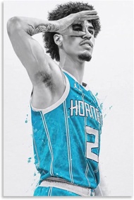Lamelo Ball Poster Paper Dunk Posters For Wall Decor Boys Bedroom Canvas Wall Poster Signed Inspirat