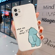 🔥จัดส่งทันที+COD🔥าร์ตูนคู่ไดโนเสาร์น่ารัก เคสไอโฟน11 TPU แบบนิ่ม เคส For iPhone 11/12/13/14 15 Pro max 6 6s 7 8พลัส Plus XR SE 2020 SE2 กันกระแทก ป้องกันกล้อง เนื้อแมท เรียบง่าย เคสโทรศัพท์มือถือนิ่ม