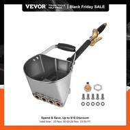 VEVOR Spray Gun Cement Mortar Sprayer 4 Jet Plaster Hopper Gun Render Sprayer Hopper Bucket Gypsum G