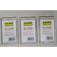 Kejea T-847V Clear Acrylic Frame For Employee Cards Student Vertical Card Size 5.4*8.5 Cm. (Pack Of 
