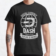 Crypto Currency Dash t-shirt - Futures Of Money Premium Cotton t-shirt Short Sleeve Clothing