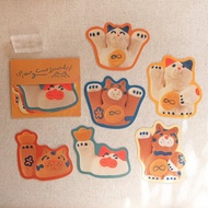 招財貓土偶貼紙組 / 6 張入