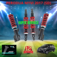 PERODUA MYVI 17" G3 (100%SERVICEABLE) TEG RACING Adjustable Absorber High Low Body Shift (SD TYPE)