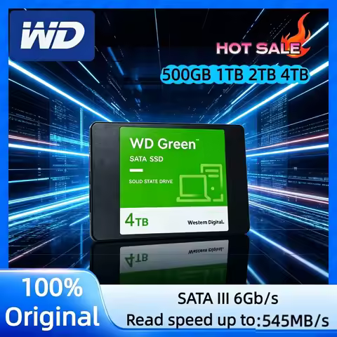 WD Original Green 2.5" SATA III SLC Internal SSD 1TB/2TB, High-Speed 545MB/s Read, Low Noise, Silent