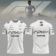 【2025 new model】F1 racing suit short-sleeved T-shirt | APX GP team theme | Men and women's summer br
