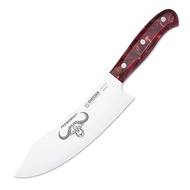 Giesser 8 inch Premium Cut Chef/Kitchen/Meat Knife with Red Diamond Handle (Made in Germany)