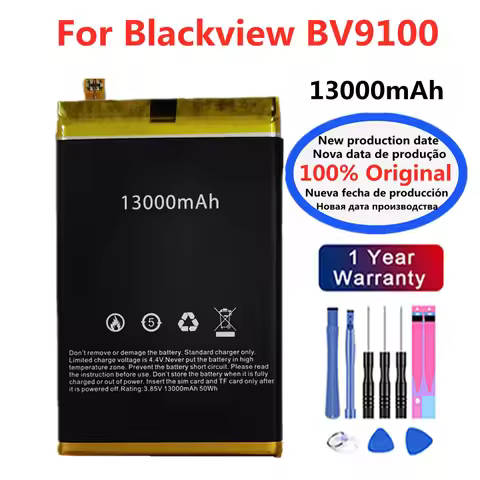 New 13000mAh 100% Original Battery For Blackview BV9100 Battery Bateria Batteries In Stock