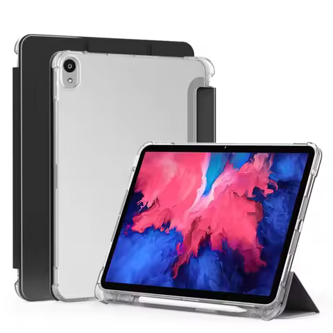 For Lenovo Tab P11 /P11 Plus 11" TPU Back Stand Tablet Funda For Xiaoxin Pad 11 Plus TB-J606F J607F 