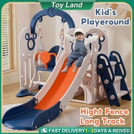 🔥Hight Fence Foldable Playground Kids Slide Slide for kids gelongsor kanak kanak Indoor Swing Basket