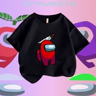 among us kid tshirt cotton 6 color size 100-150cm cute printed girl and boy tshirt