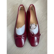 Size 250 Suitable For 240 Wear: Korean Brand 98doci-Laced-Up Red Flat Shoes