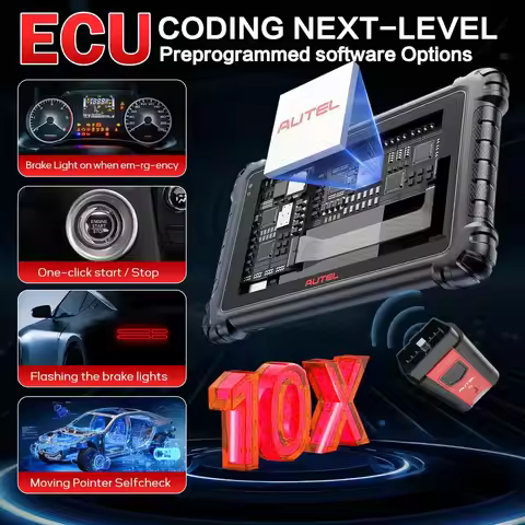 Autel Scanner MaxiSys MS906 MAX Automotive Diagnostic Tool ECU Coding Bi-Directional Scan Tool CAN F