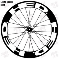 Sticker Decal Rims HED Sticker width 5 and 6 cm rim 700c