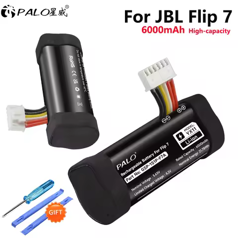 3.63V 6000mAh Replacement Battery For JBL Flip 7 Flip7 Kaleidoscope 7 Wireless Bluetooth speaker GSP