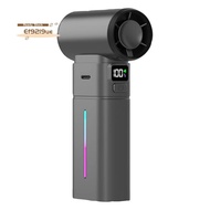 Adjustable Lighting USB Rechargeable Handheld Folding Mini Turbo Fan Blower Violent Airflow Summer M