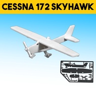 Cessna 172 Skyhawk Model Kit Card DIY Assemble 3D Plastic Die Cast