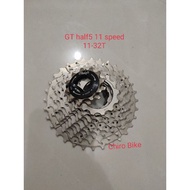 Cassette sprocket 11 speed GT half5 11-32T - sprocket 32T silver