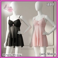 Lovty JS003 Women's Sleepwear lingerie Satin Silk Fashion