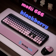 MOFII & N520 & T-Wolf Keyboard Mouse Combo Wireless Vintage Keyboard