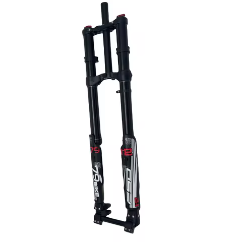Ebike Bicycle Motorcycle Suspension Front Fork Downhill Air Shock Absorber Double DH MTB 26" 27.5" 2