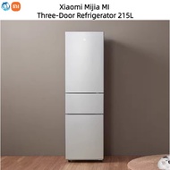 Xiaomi Mijia MI Three-Door Refrigerator 215L Three-Door Fridge Small Area LED Display Household Refrigerator Cooler Box Cooling Box Energy-Saving Italian Style Kitchen Home Gift BCD - 215MDMJ05 &amp; 小米 米家 三门 冰箱 215L
