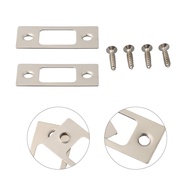 [HOT] Lock Deadbolt Strike Plates 2pcs Strike Plate Door Backplate Stainless steel