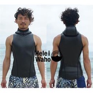 日本 HeleiWaho MEN 兩面穿 2mm 頭套背心 潛水衣 防寒衣 潛水 自潛 衝浪 鯊魚皮 L-XL日本