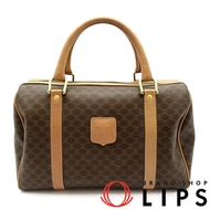 Celine Macadam 迷你波士頓包 PVC/皮革 女士波士頓包
ブラウン（已使用）