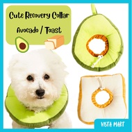 Pet Recovery Collar Avocado Toast Cute Anti-lick Collar Cone E-collar Daily Styling