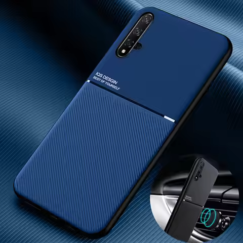 For Huawei Nova 5T Case 6.26'' Ultra-thin Magnetic Matte Leather Phone Cases For Huawei Nova 5t Nova