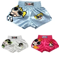 Imported Muay Thai Shorts Flying Little Girl Adult Children Cute Blue Boxing Pants