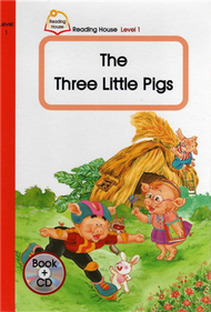 【THE THREE LITTLE PIGS-READING HOUSE 1 B+CD】 (新品)