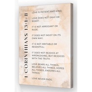 Large Size 1 Corinthians 13 Christian Wall Art Bible Verse Poster Love Is Patient Art for Living Roo