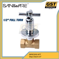 SANIWARE Stopcock Cross Handle Concealed (Full Turn) Stopcock Shower Stopcock Bathroom Stopcock Show